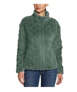 Eddie Bauer Womens Sweater Green Pullover Long Sleeves Cable Knit Soft Cozy - $60.62 CAD