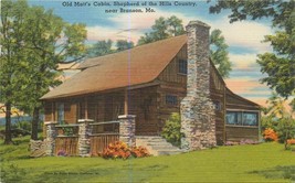 Linen MO Postcard Da778 Old Matts Cabin Shepherd of the Hills Country Branson - $4.16