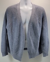 MM) Women&#39;s Forever 21 Small Open Cardigan Sweater Blue Gray - $9.89