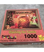 Waiting for Santa 1000 pc Puzzle -Puzzle Works Christmas Series 27&quot; x 20... - $15.67