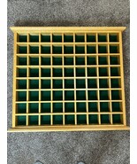 Solid Oak Golf Ball Display Case Shelf Cabinet Green Felt Back Holds 72 ... - $735.59 MXN