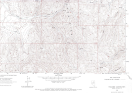 Welches Canyon, Nevada 1968 Vintage USGS Topo Map 7.5 Quadrangle Topographic - £19.23 GBP