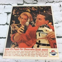 Vintage 1963 Pepsi-Cola Pepsi Please Advertising Art Christmas Soda Pop ... - $9.89