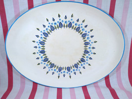 Sweet 1960&#39;s Marcrest Swiss Alpine Chalet 13&quot; Oval Ceramic Serving Platter USA - £13.98 GBP