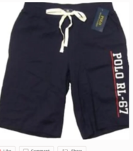 Polo Ralph Lauren Men&#39;s POLO RL-67 Logo Cotton Sleep Shorts Navy XL - $27.00