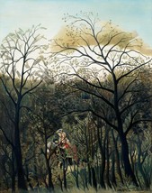 11268.Decor Poster.Home Wall Room art.Henri Rousseau painting.Forest Rendezvous - £12.82 GBP+