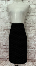 MARGARET M Womens Slimming Pencil Skirt Stitch Fix Black Polka Dot Size ... - £30.57 GBP