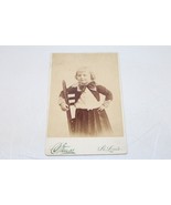 VTG Cabinet Card Photo Little Boy/Girl Victorian Clothes Strauss, St. Lo... - £6.99 GBP