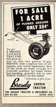 1948 Print Ad Bready Garden Tractors Made in Solon,Ohio - $8.41