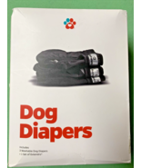 Pet Parents DOG DIAPERS Medium 3pk Washable Reusable Black New Large. - $17.29 CAD