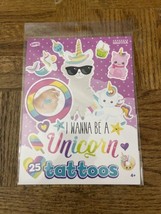 SAVVi Tattoos I Wanna Be A Unicorn 25 ct. Package-Brand New-SHIPS N 24 H... - £9.24 GBP