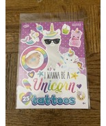 SAVVi Tattoos I Wanna Be A Unicorn 25 ct. Package-Brand New-SHIPS N 24 H... - £9.25 GBP