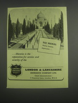 1953 London &amp; Lancashire Insurance Ad - Taj Mahal - £14.53 GBP
