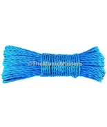 Blue 100ft Twisted Poly UTILITY ROPE Line Cargo Tie Down Tent Cord Twine... - £6.94 GBP