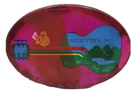 Vintage Woodstock Music Festival Pinback Button - Colony of the Arts - New York - £29.42 GBP