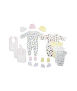 Bambini LS-0117 Newborn Baby Girls Layette Set, White Pink - Newborn - €51,16 EUR