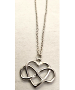 Infinity Heart Necklace Silver Colored Chain Great Gift Idea Brand New S... - $9.90