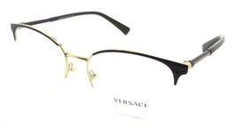 Versace Eyeglasses Frames VE 1247 1418 52-17-140 Eggplant Violet / Gold Italy - £154.12 GBP