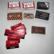 Vintage Razor Blades Gillette Thin Red Drury Lane Speedway Beau Brummel ... - $368.88 MXN