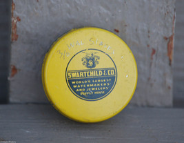Old Vintage Swartchild &amp; Co. Watchmakers &amp; Jewelry Advertising Litho Tin MCM - £11.72 GBP