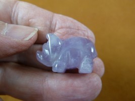 (Y-PIG-503c) little 1&quot; purple Amethyst crystal PIG pigs gemstone FIGURINE piglet - £6.86 GBP