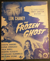 LON CHANEY JR. (UNIVERSAL HORROR) (THE FROZEN GHOST) ORIG,1945 PRESSBOOK: - $395.99