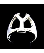 Initial Upsilon Sterling silver ring Greek alphabet capital letter high ... - $63.84 CAD