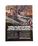 Army College Fund Print Ad 1986 Vintage 80s Retro USA Be All You Can Be ... - £8.88 GBP