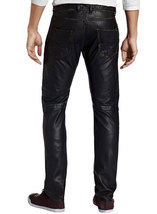 Leather Pants Pants Black  Colour Mono ectric, Men Wasit Belted Pants, - £139.37 GBP