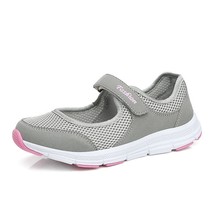 Women Sneakers Fashion Breathable Mesh Casual Shoe 766light grey 35 - £23.91 GBP