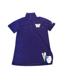 NWT New Washington Huskies adidas Climalite Women&#39;s Gamemode Small Polo Shirt - £35.52 GBP