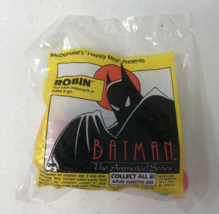 1993 McDonald&#39;s Batman The Animated Series Robin on Cycle Pull-Back Toy - £5.57 GBP
