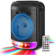 Technical Pro 600 Watts Rechargeable 8&quot; Bluetooth LED Speaker w/ USB/AUX... - £55.94 GBP