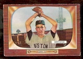 BOSTON RED SOX TOM BREWER 1955 BOWMAN # 178   - $4.50