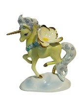 Unicorn Figurine Pegasus Vtg Franklin Mint Endless Love Flower Wing RARE... - £144.07 GBP