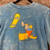 The Simpsons Sweater Unisex Small Blue Tye Dye Bart Skateboard Crewneck ... - £14.46 GBP