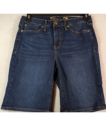 Seven7 Jean Shorts Womens Size 10 Blue Denim Cotton Flat Front Pockets Logo - £12.06 GBP