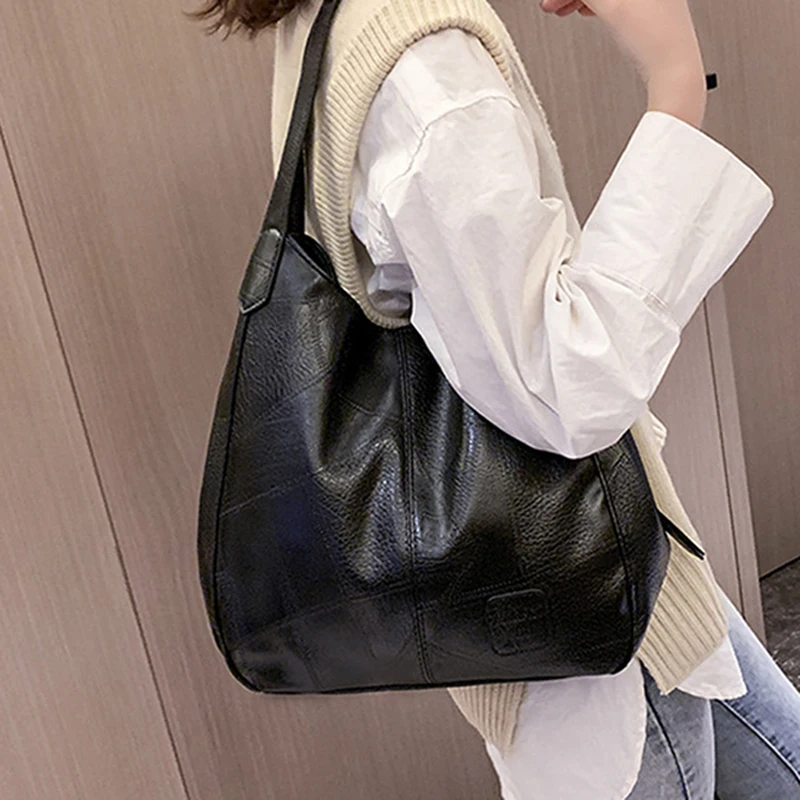 New Casual Female Leather Vintage Messenger Bags Fashion Brand Handbags ... - $26.27
