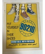 1991 Beverly Hills 90210 Footwear Shoes Vintage Print Ad Advertisement  ... - $12.28 CAD