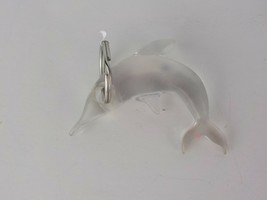 2 1/2&quot; TRANSLUCENT PLASTIC DOLPHIN KEY-CHAIN AQUATIC JUMPING MAMMAL OCEA... - £3.98 GBP