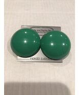 Cathy And Marsha Green Round Stud Earrings (1 Set) - $11.86 CAD