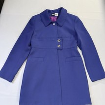 Rina Rossi 8823-20 Women's Purple Blue Dress Casual Blazer Coat Size 4 USA Made image 13