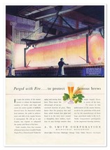 Print Ad A.O. Smith Corporation Beer Brewing Industry Vintage 1938 Advertisement - £11.48 GBP