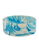 TROELS FLENSTED Poured Bowl Handmade Minimalistic Small White Blue Diame... - £48.54 GBP