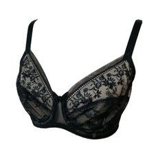 Wacoal 855116 Sexy Lacey Underwire Bralette Sz 34C Floral Sheer Partial Lined - £15.61 GBP