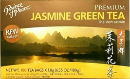 1 Box, Prince of Peace Premium Jasmine Green Tea 6.35Oz/180g - 100 Tea Bags - £7.95 GBP
