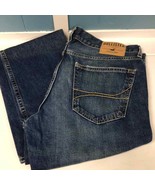 Flawed mens Hollister distressed slim straight jeans size 33 x 32 - £20.79 GBP