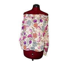 INC International Concepts Top Multicolor Women Size Petite Petite Floral Print - £30.86 GBP