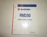 2006 Suzuki RM250 RM 250 Owners Service Shop Repair Manual OEM 99011-37F... - £40.05 GBP