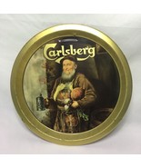 VTG Carlsberg Beer Serving Tray Metal Flat Lip 13&quot; Turnips Bread Stein H... - $16.27 CAD